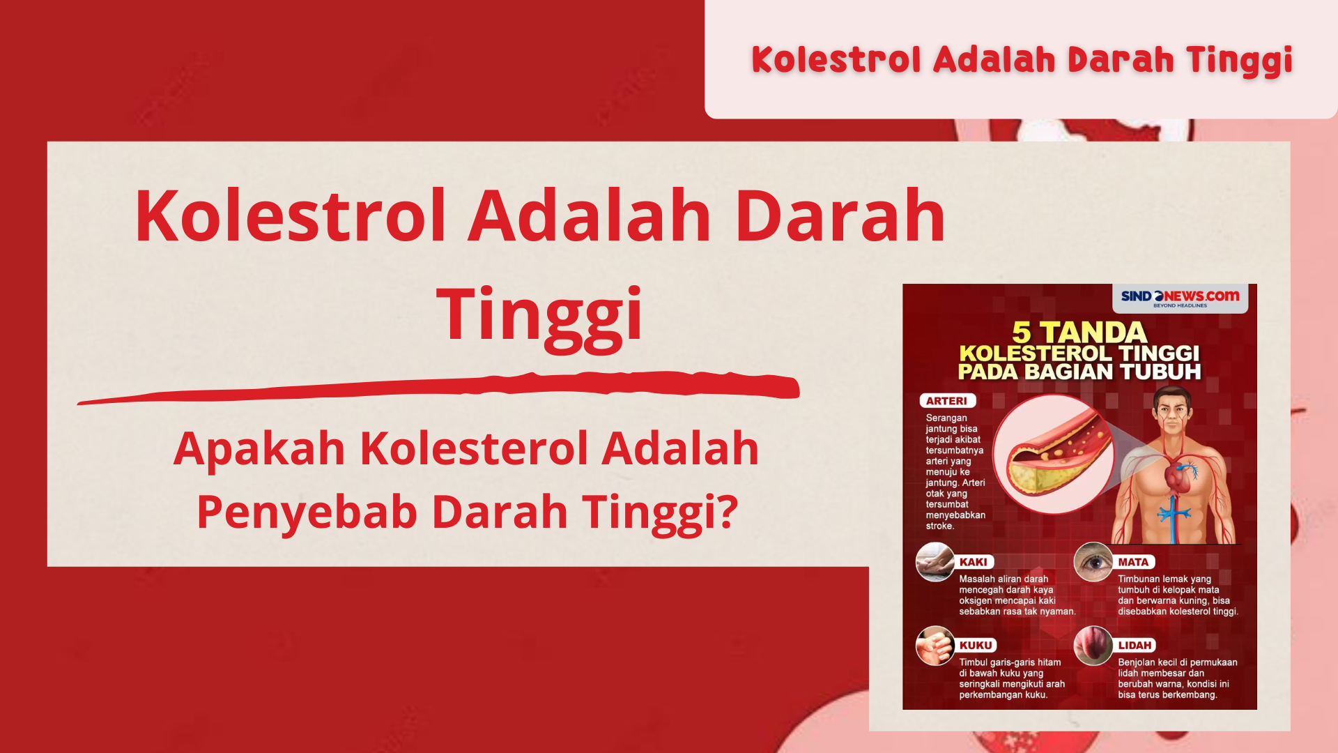 Kolestrol Adalah Darah Tinggi