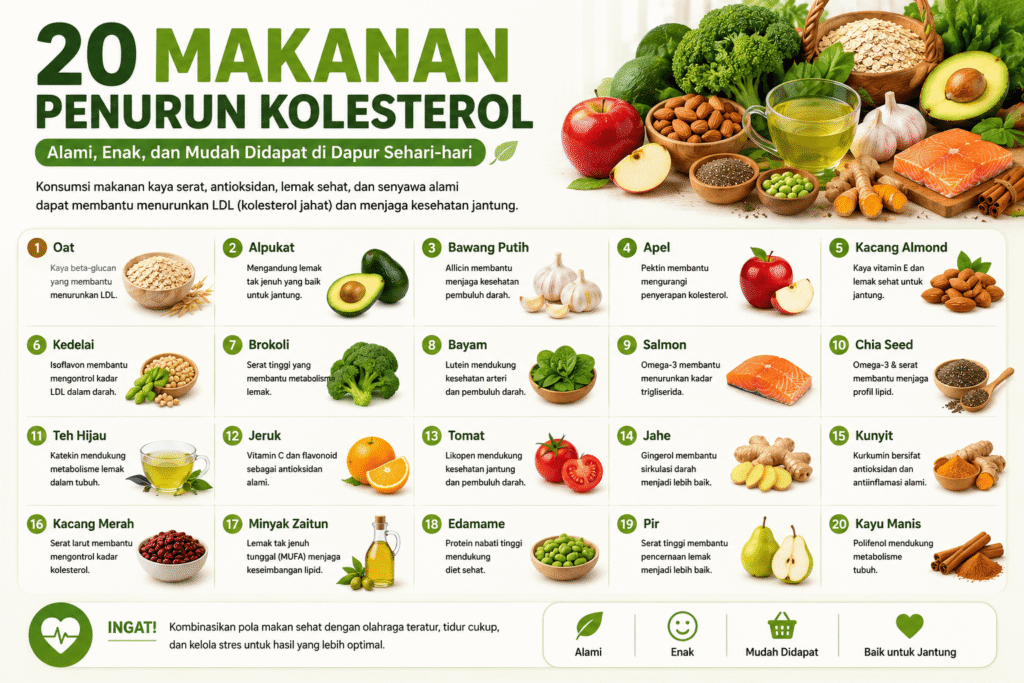 20-Makanan-Penurun-Kolesterol