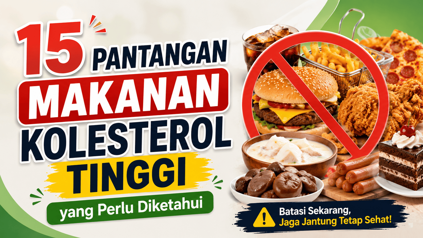 Pantangan makanan kolesterol