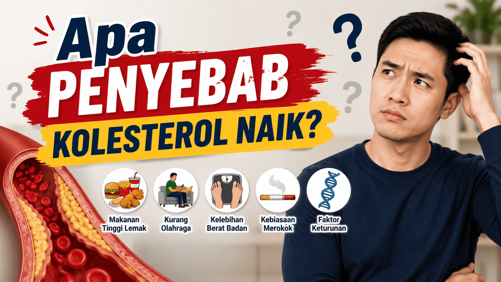 Penyebab kolesterol naik