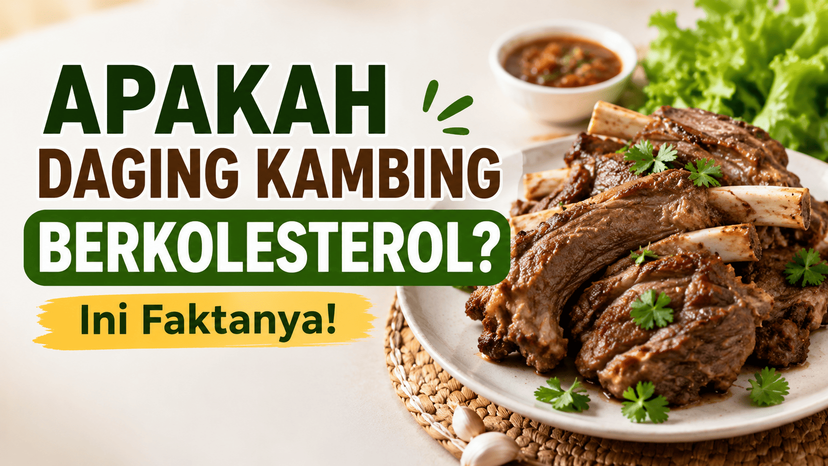 apakah daging kambing berkolesterol