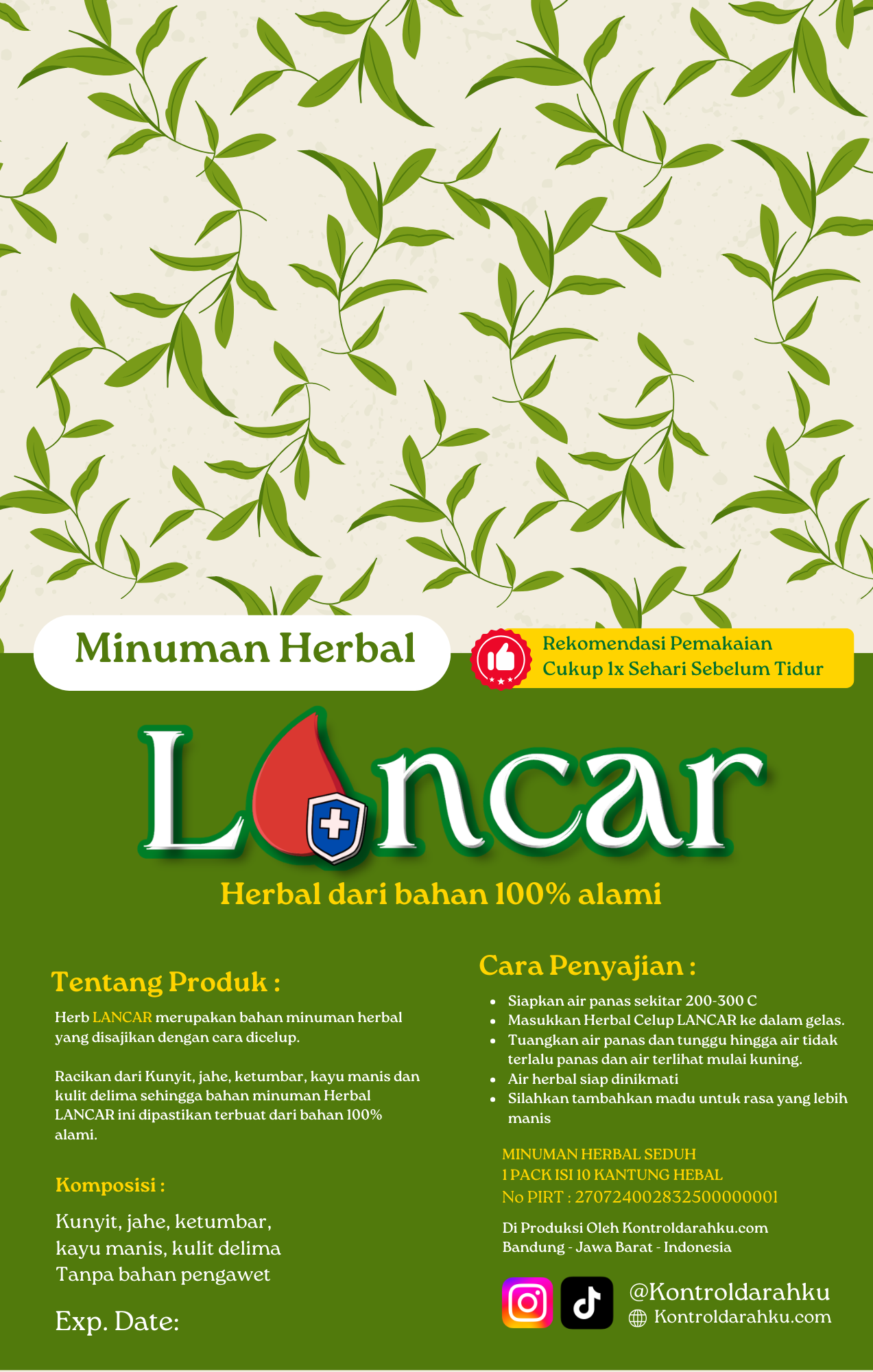 Lancar — Minuman Herbal Penurun Kolesterol