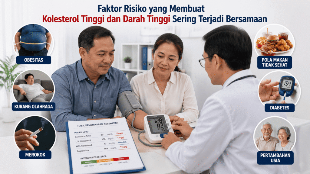Mengapa Kolesterol Tinggi dan Darah Tinggi Sering Terjadi Bersamaan