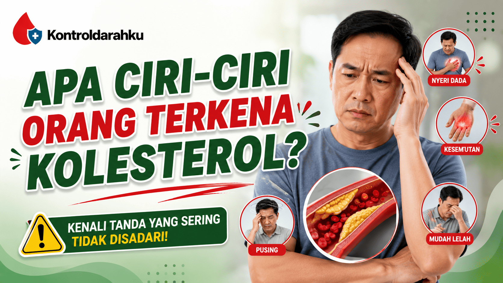 apa ciri-ciri orang terkena kolesterol