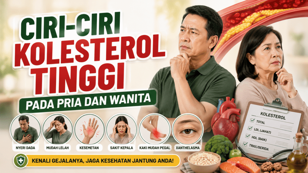 ciri ciri kolesterol tinggi