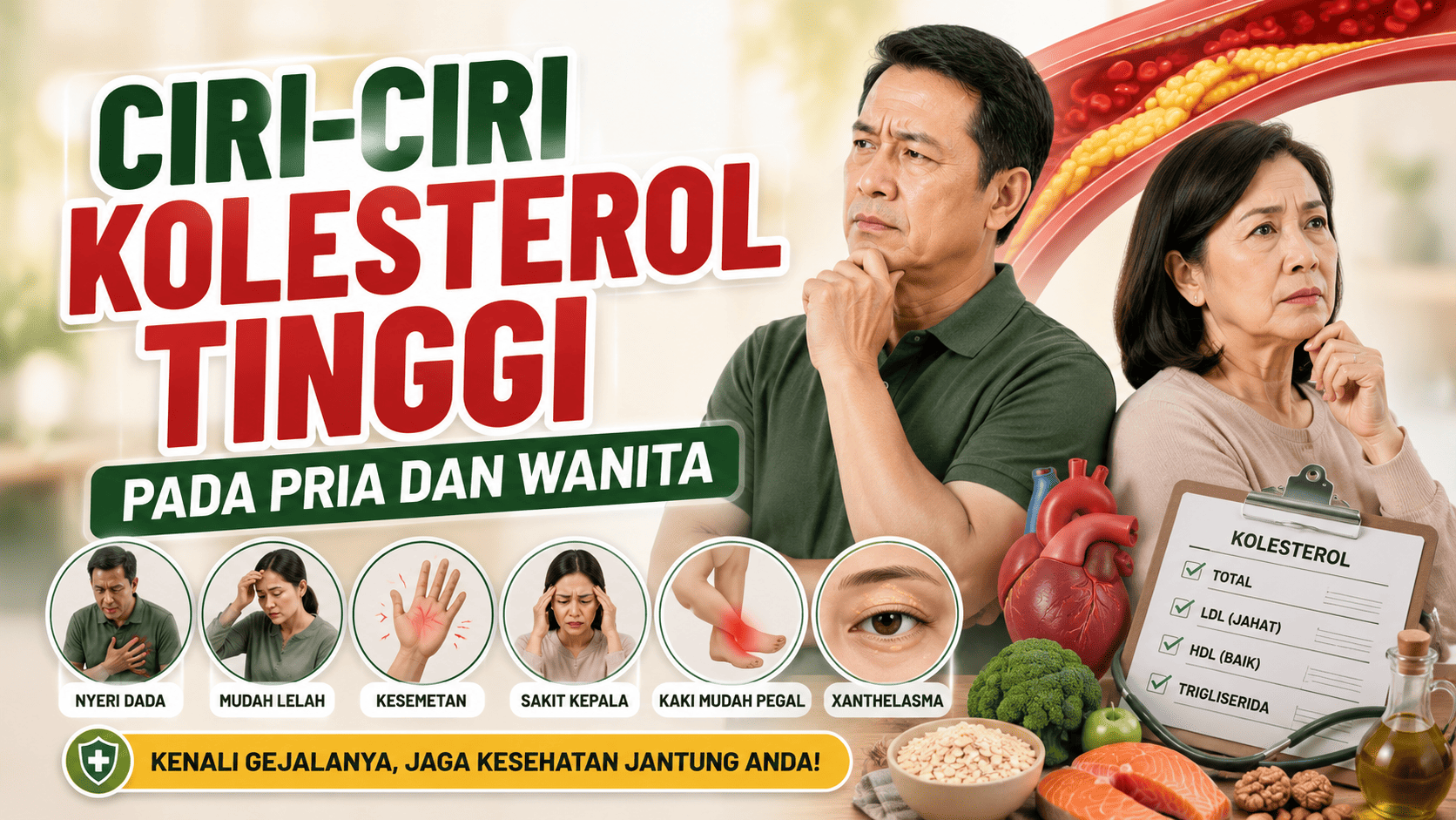 ciri ciri kolesterol tinggi