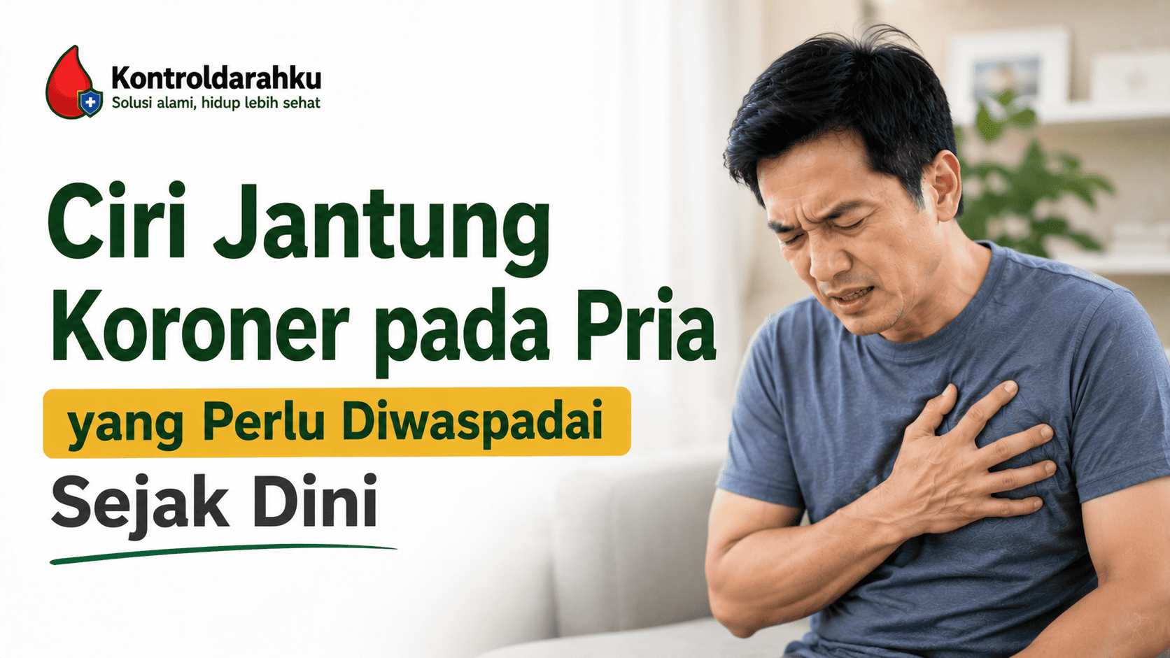 ciri jantung koroner pada pria