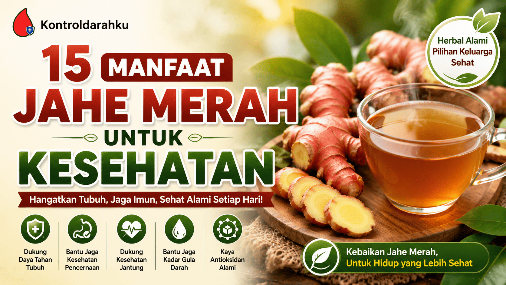 manfaat jahe merah untuk kesehatan