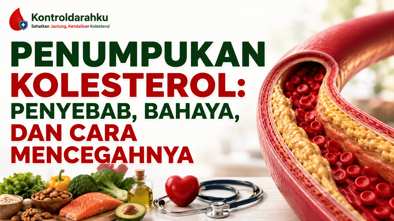 penumpukan kolesterol