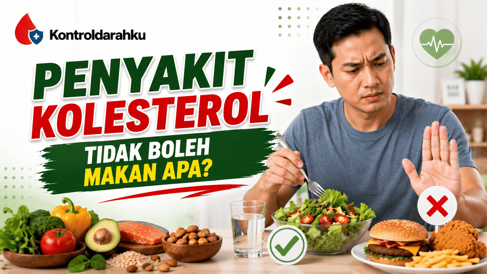 penyakit kolesterol tidak boleh makan apa