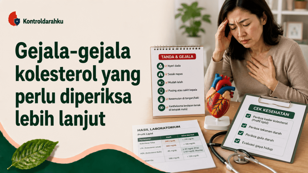 Gejala-gejala kolesterol yang perlu diperiksa lebih lanjut